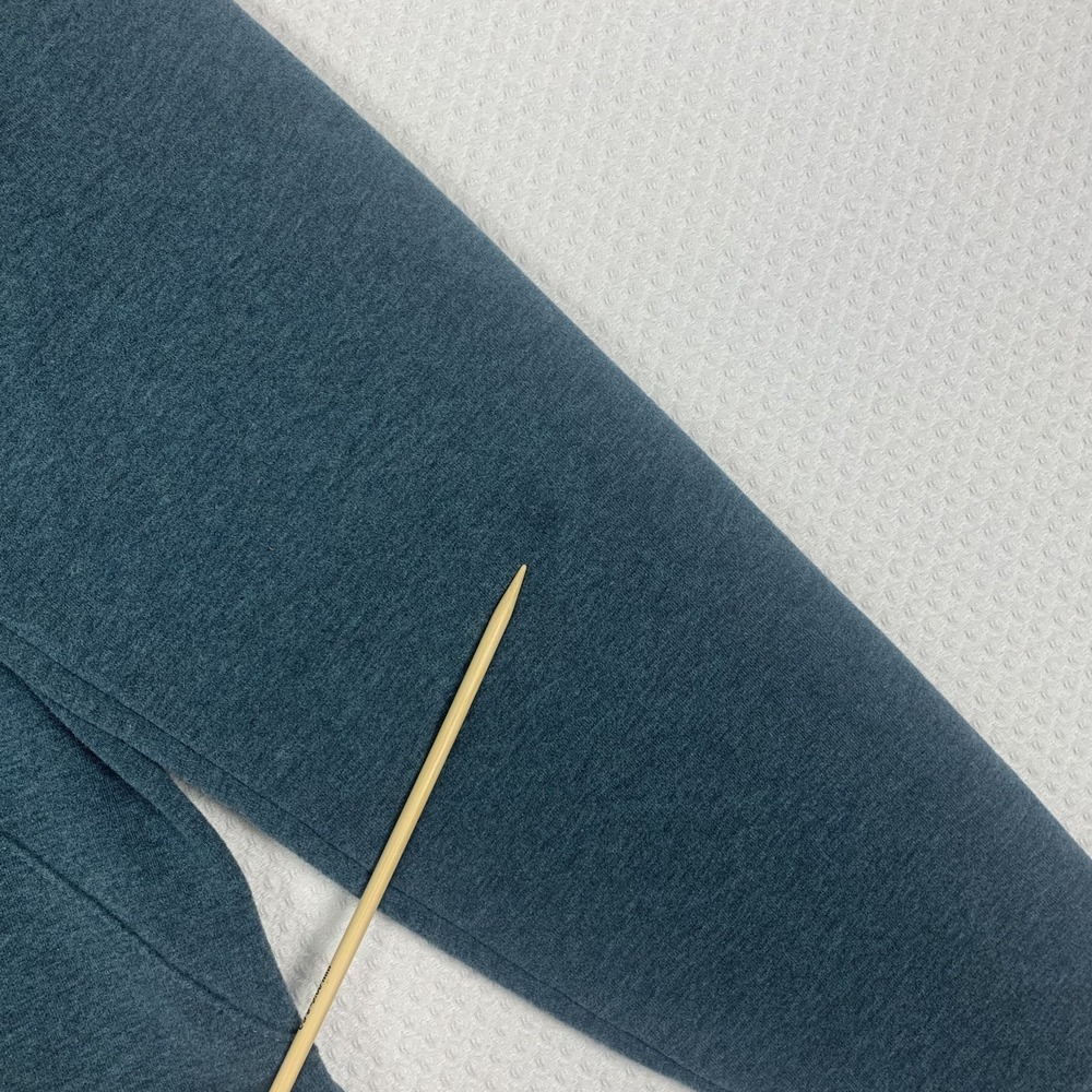 L.L. Bean Comfort Camp Hoodie Womens M Teal Graphic Mountain Pullover 505617 - Picture 15 of 16